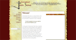 Desktop Screenshot of homeschoolteenserve.org
