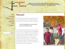 Tablet Screenshot of homeschoolteenserve.org